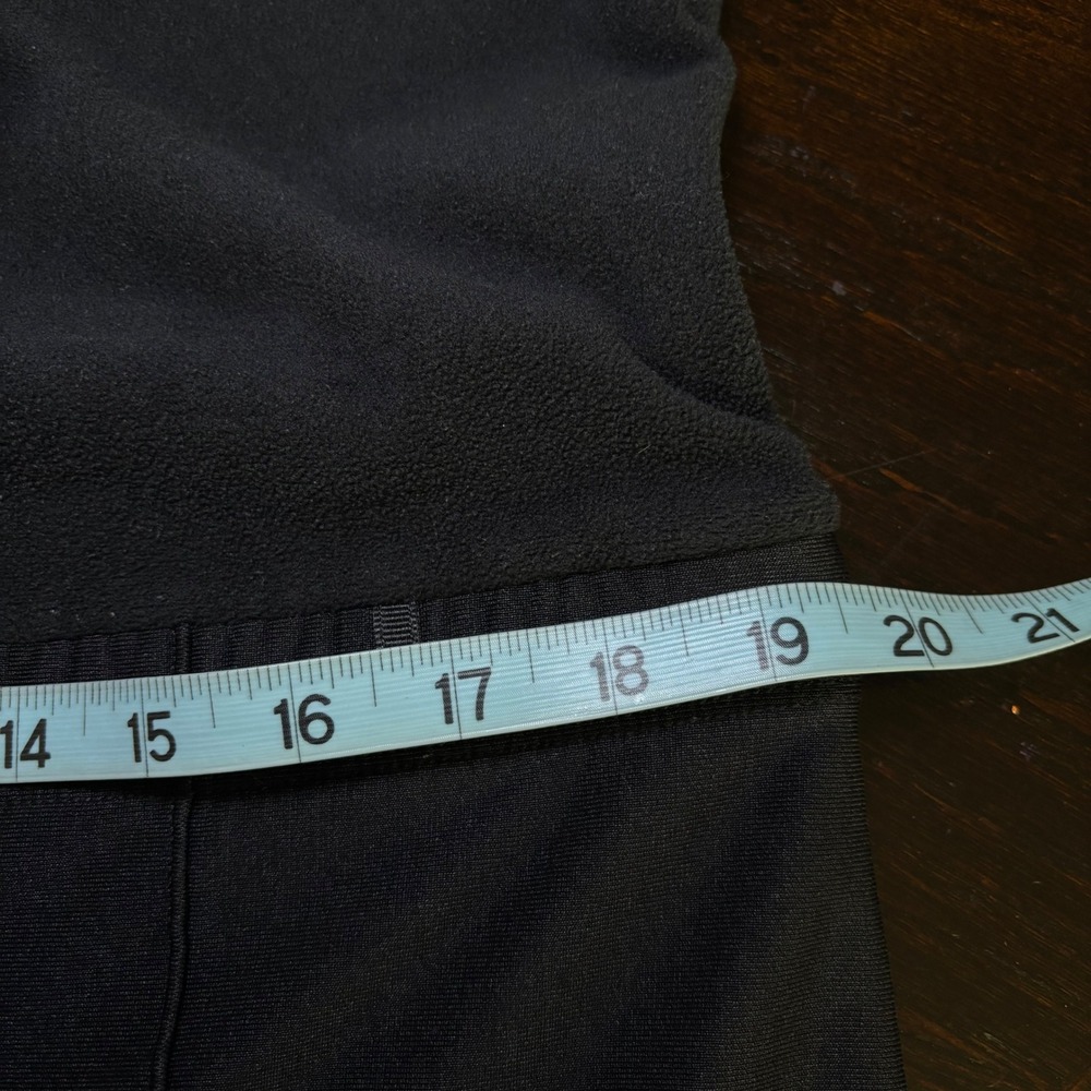 LL Bean Vtg Womens Black Stirrup Ski Bib Jumpsuit Base Layer Fleece Medium USA - Picture 13 of 16